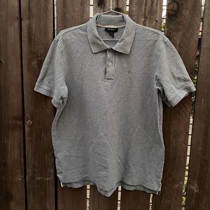 EXPRESS | Mens Grey Collar Short Sleeve Shirt